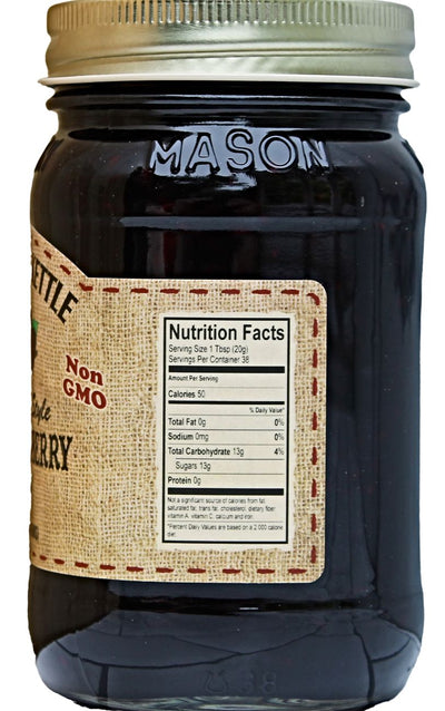 The Dutch Kettle Homemade Style Black Raspberry Jam - Nutritional Facts