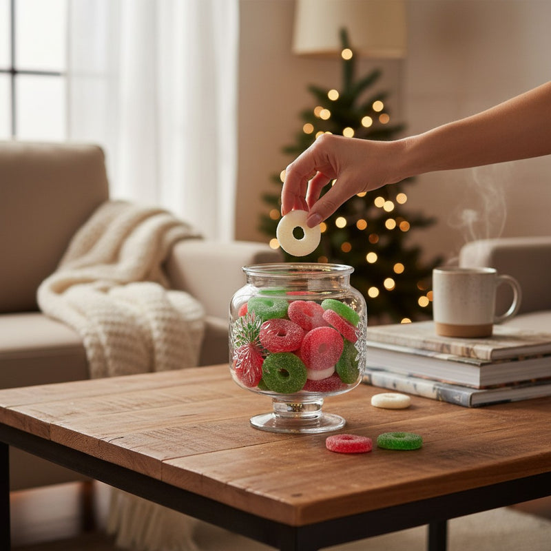 Albanese Bulk Christmas Sanded Gummi Christmas Wreaths