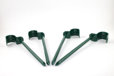 Outdoor LED Lighted Christmas Tree with Green Base and Red and White Tree Lights